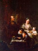  Anton  Graff The Artist's Family before the Portrait of Johann Georg Sulzer Spain oil painting artist